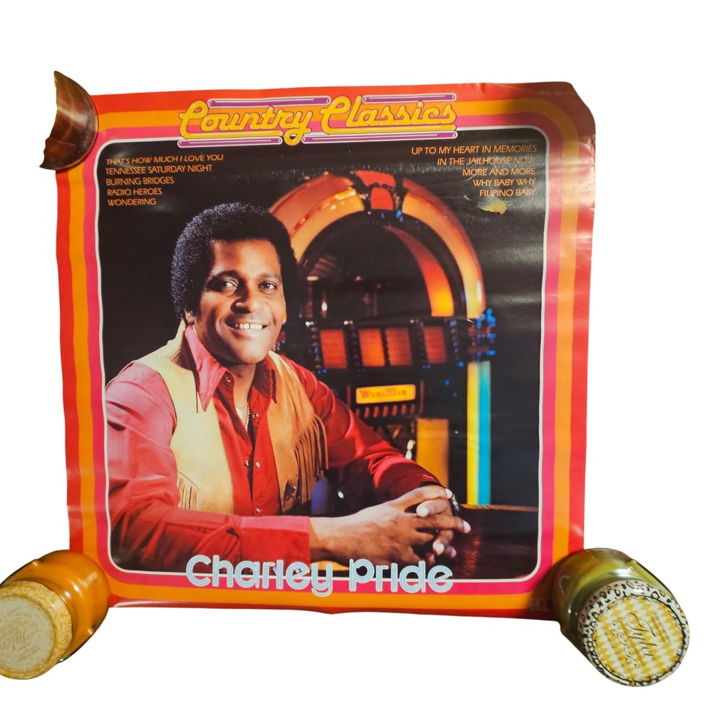 Charley Pride Country Classics Vintage 1983 Promo Album Poster 22x22 Country